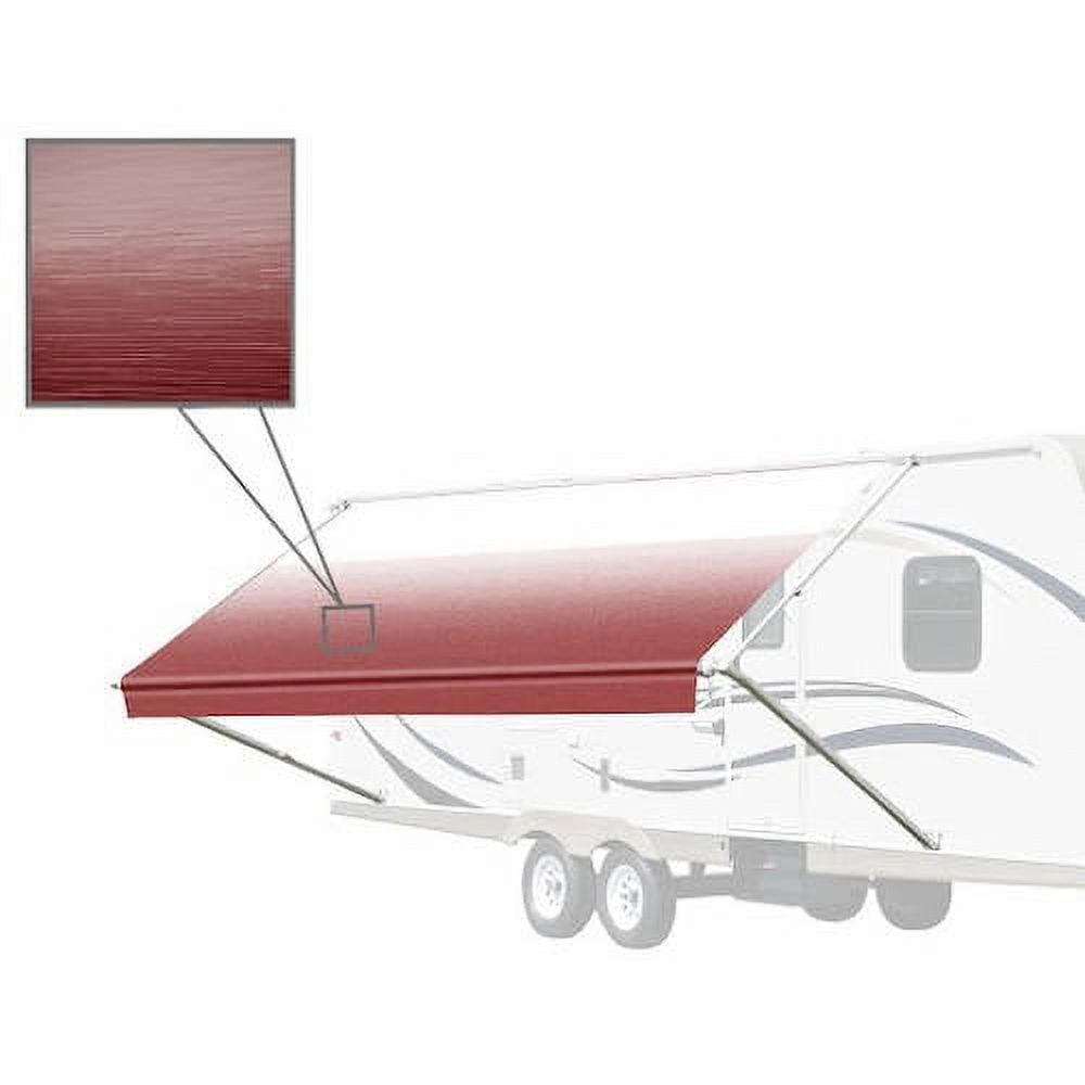 12X8 Feet Vinyl RV Awning Fabric Replacement for Retractable Awning  Burgundy Fade Color -  ALEKO, AL847210