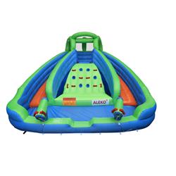 Picture of Aleko BHMRIVER-UNB Island Water Slide Outdoor Bounce House with Climbing Wall & Blower - 21 x 14 x 7.5 ft.