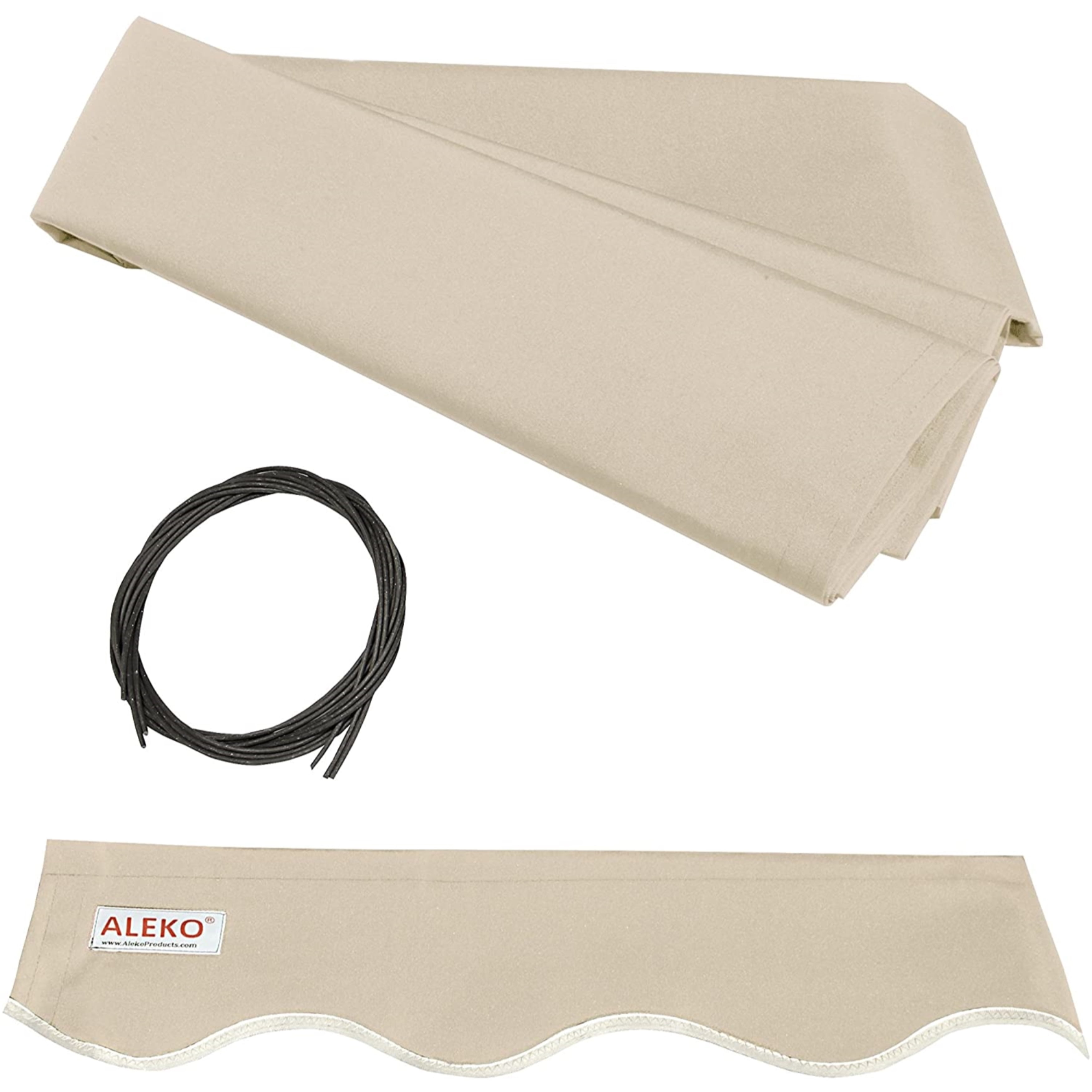 FAB16X10IVORY29 Retractable Awning Fabric Replacement 16 x 10 Feet Ivory -  ALEKO, AL13947