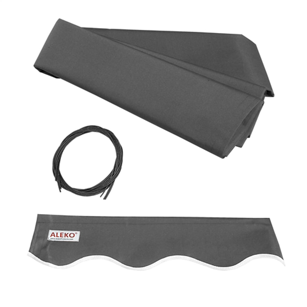 FAB20X10GY80 Retractable Awning Fabric Replacement 20 x 10 Feet Gray