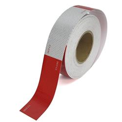 Picture of Aleko RT150-UNB 2 in. x 150 ft. Reflective&#44; Red & White Safety Tape