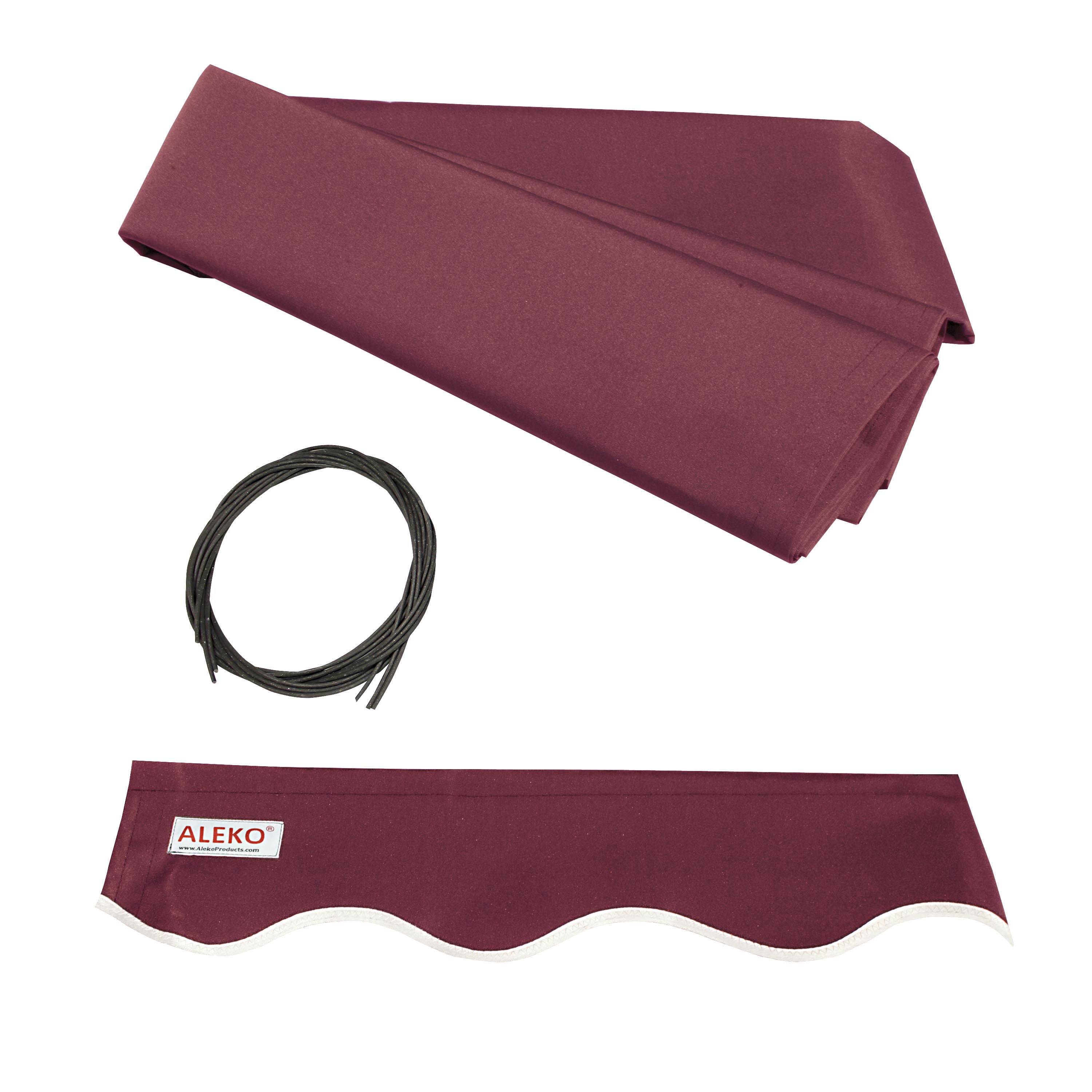 Picture of ALEKO Awning Fabric Replacement for Retractable 8 x 6.5 Ft Awning Burgundy
