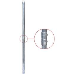 Picture of Aleko POST2CLF7-UNB 7 ft. X 2.375 in. 16 Gauge Galvanized Steel Fence Post for Chain Link Fence