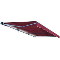 Picture of Aleko AWCL10X8BURG37-UNB Motorized LED 10 x 8 ft. Half Cassette Retractable Awning&#44; Burgundy