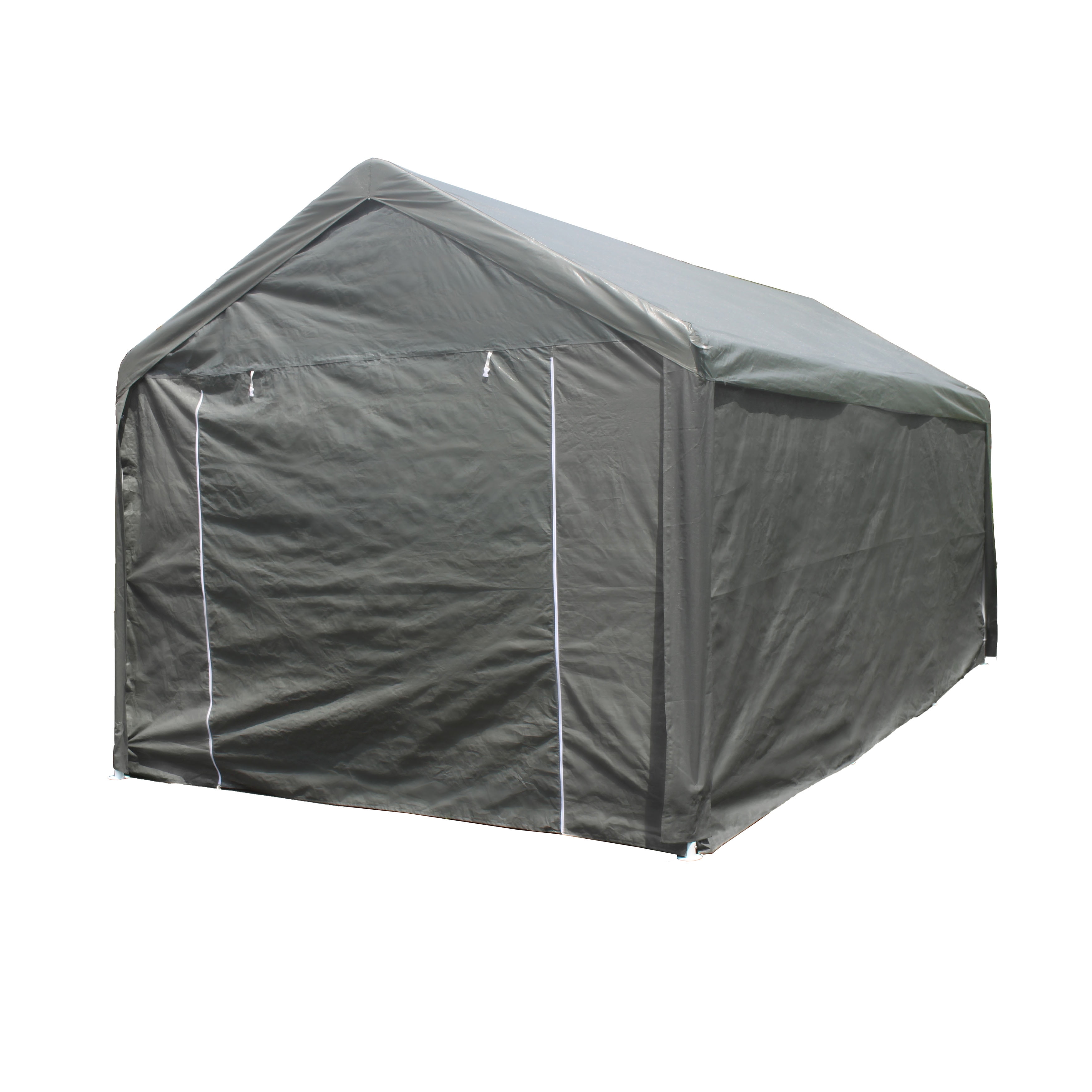 Picture of Aleko CP1020GR-UNB 10 x 20 ft. Heavy Duty Outdoor Gazebo Carport Canopy Tent with Sidewalls&#44; Grey