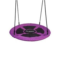 Picture of Aleko SC01-UNB 40 in. Outdoor Saucer Platform Swing with Adjustable Hanging Ropes&#44; Purple
