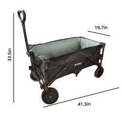 Picture of Aleko FUWGR-UNB Collapsible Folding Utility Wagon with Ergonomic Handle & Universal Wheel&#44; Gray
