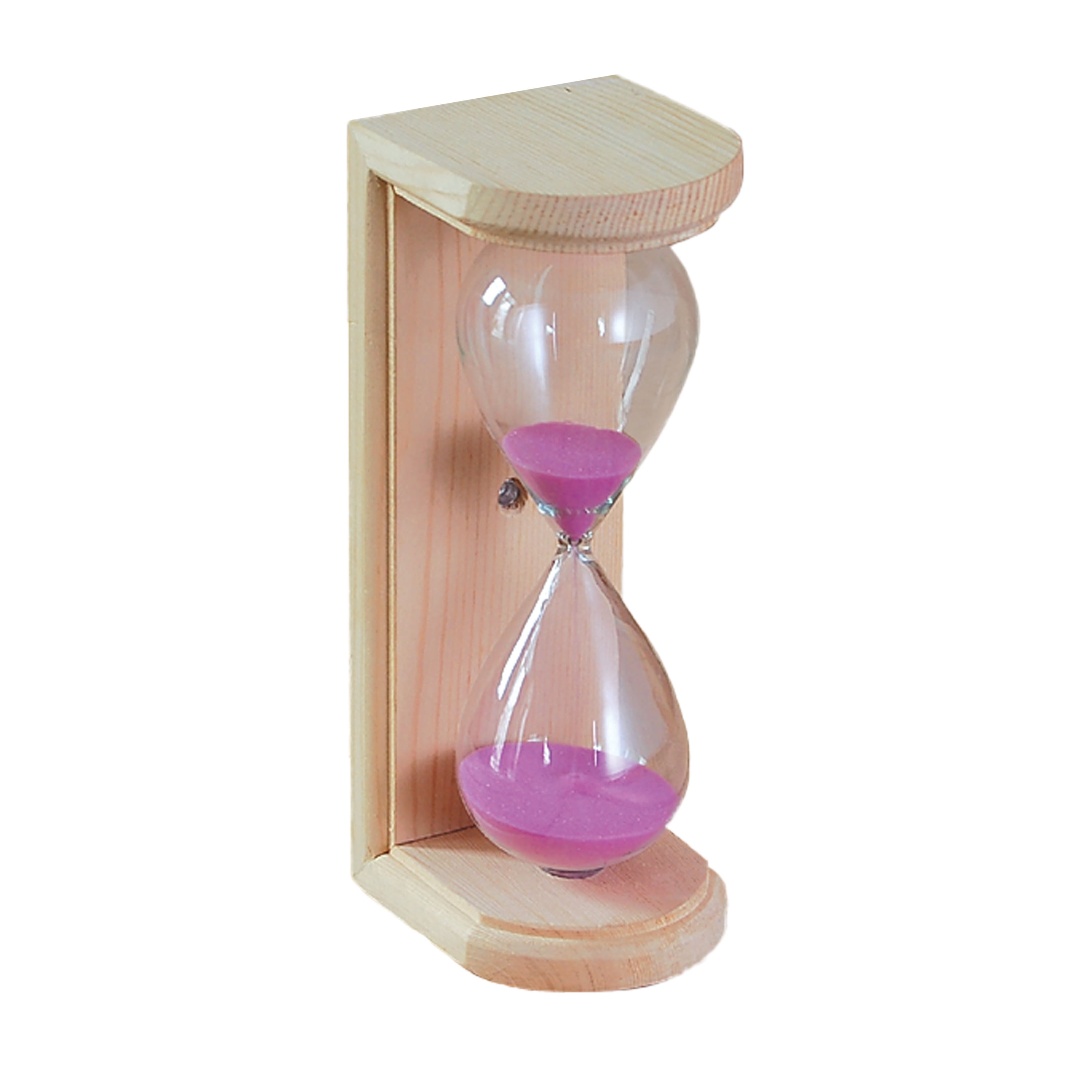 Picture of Aleko KDS05-UNB 3.55 x 2.75 x 7.7 in. Pine Wood Sauna Hourglass Sand Timer&#44; Natural Wood