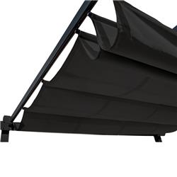 Picture of Aleko PERGFAB13X10BLK-UNB 13 x 10 ft. Canopy Fabric Replacement for Pergola&#44; Black