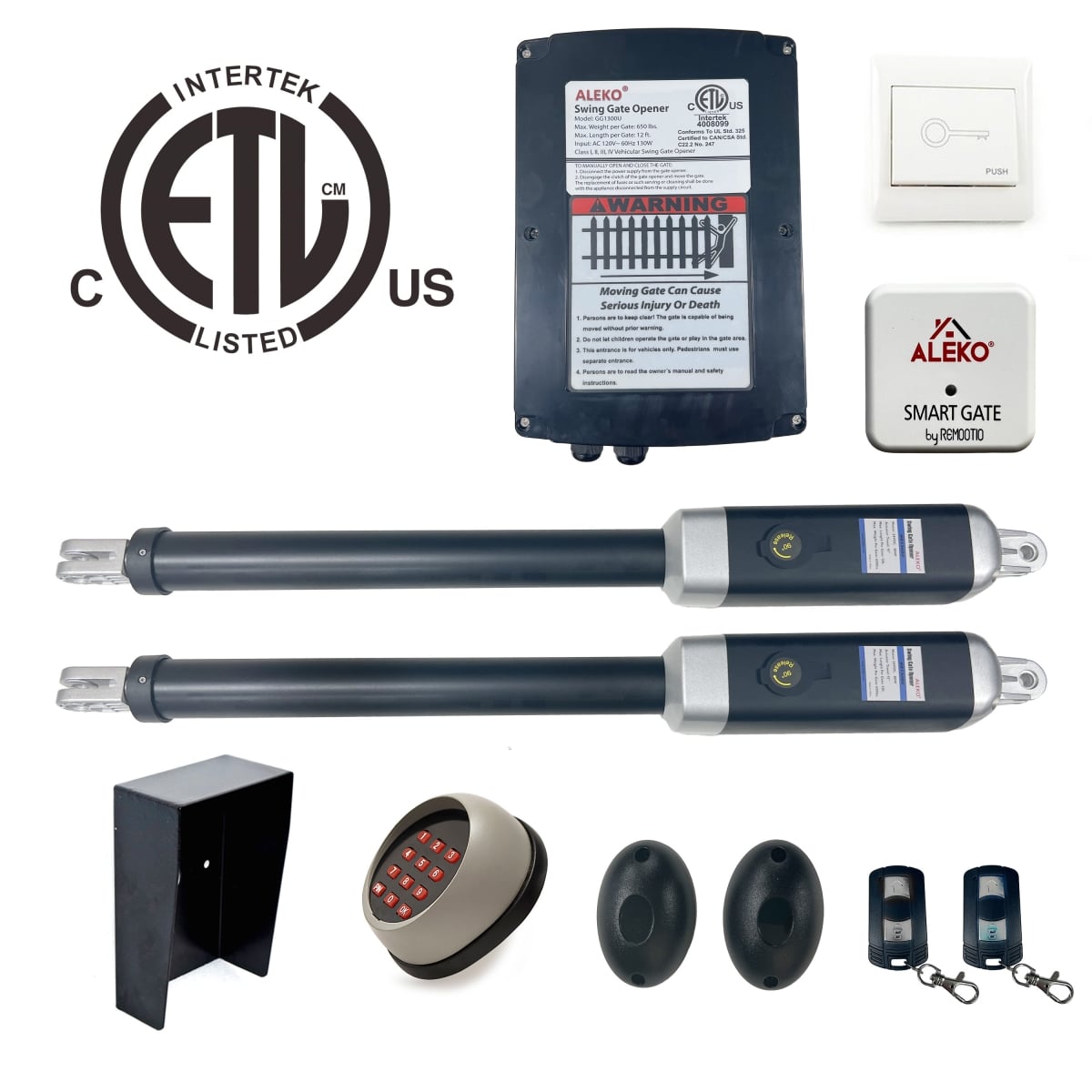 GG1300UACC5-UNB Smart Dual Swing Gate Operator Accessories Kit for Dual Gate