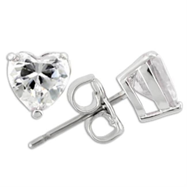 Picture of Alamode 0W166 Women Rhodium 925 Sterling Silver Earrings with AAA Grade CZ in Clear