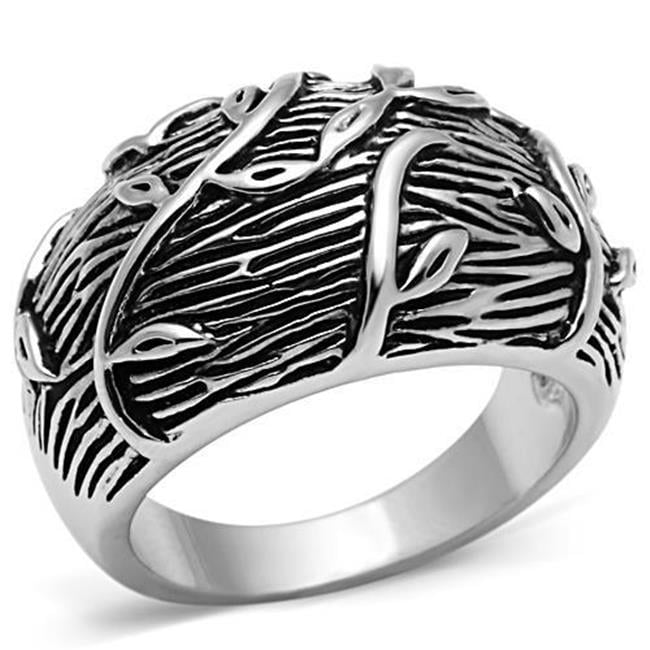 Picture of Alamode 3W064-6 Women Rhodium Brass Ring with No Stone in No Stone - Size 6