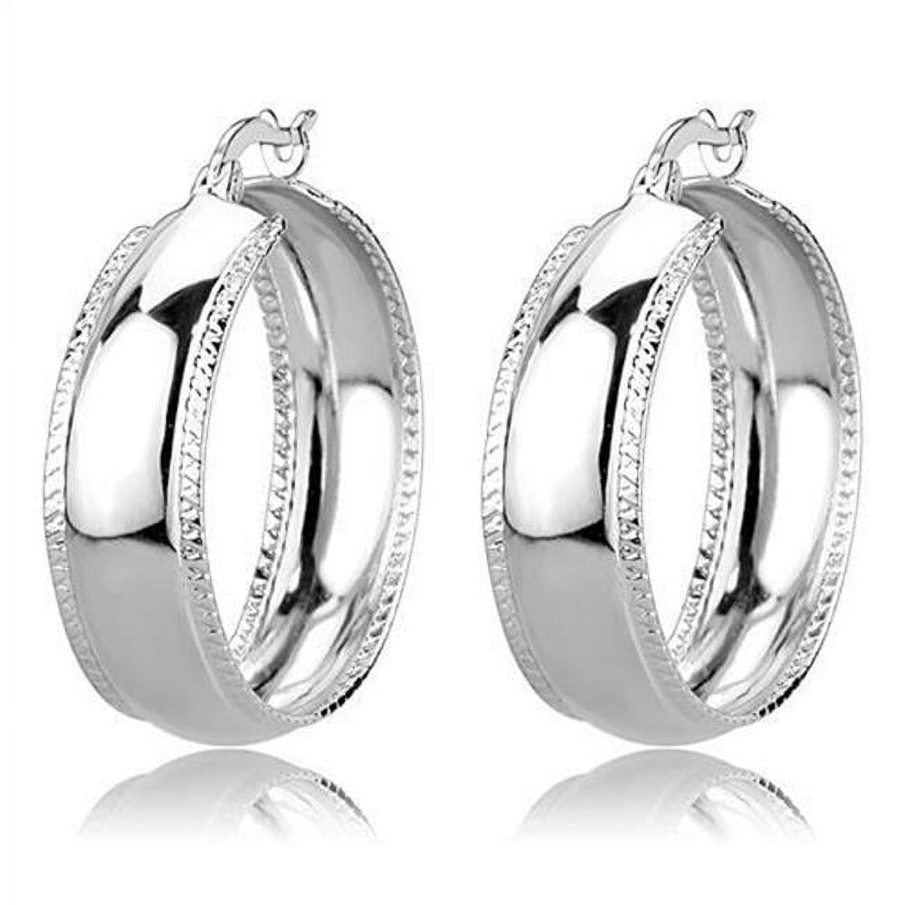 Picture of Alamode 3W1398 Women Rhodium Brass Earrings with No Stone in No Stone