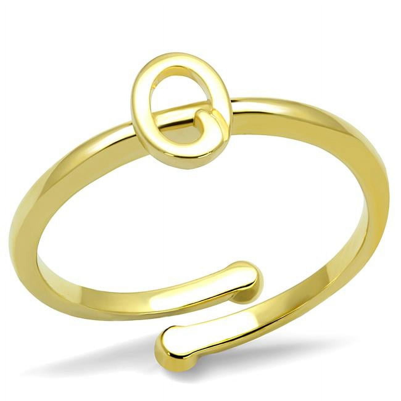 Women Flash Gold Brass Ring with No Stone in No Stone - Size 8
