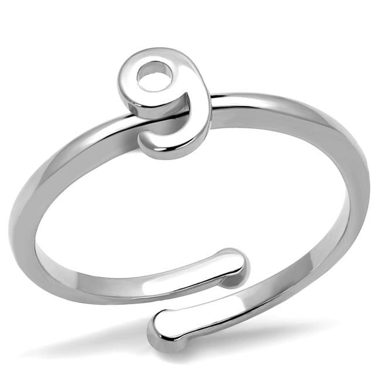 Women Rhodium Brass Ring with No Stone in No Stone - Size 8