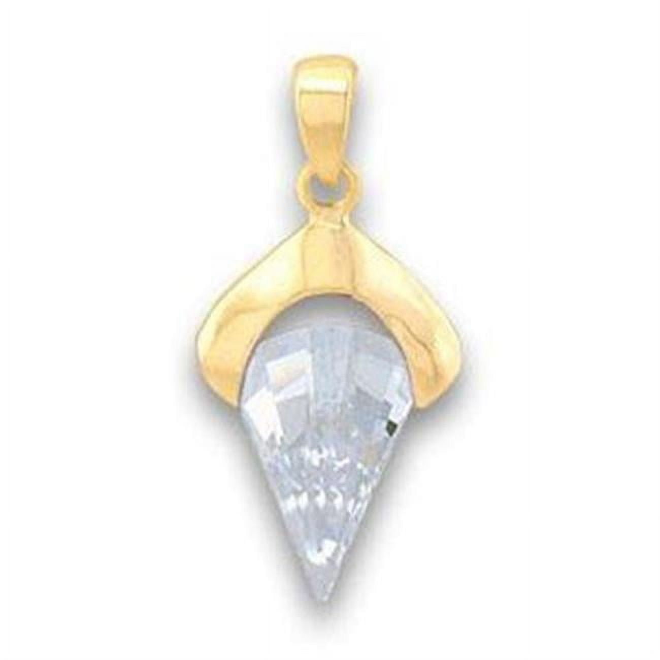 Picture of Alamode LOA632 Women Gold Brass Pendant with AAA Grade CZ in Clear