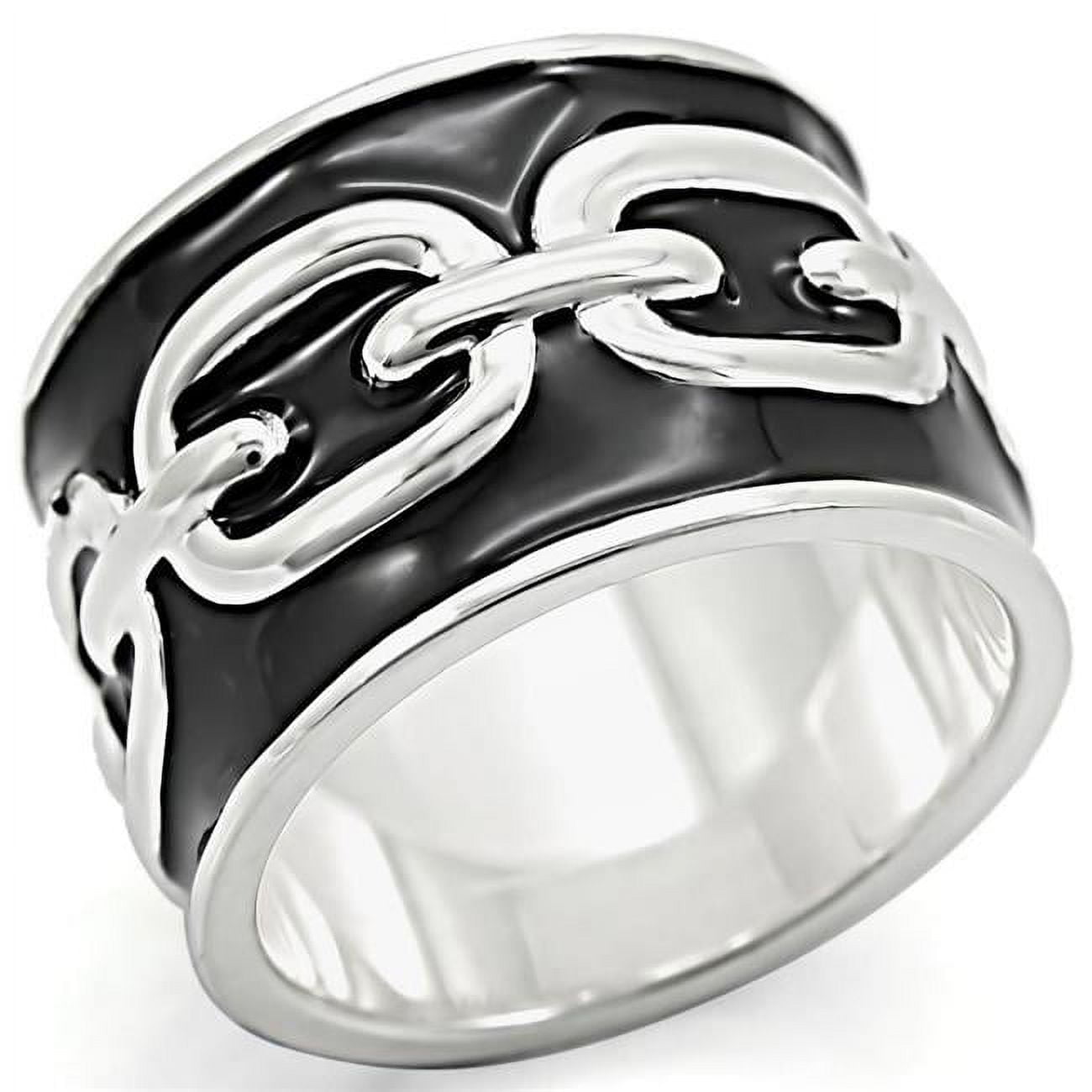 LOS378-6 Women Silver 925 Sterling Silver Ring with No Stone in No Stone - Size 6