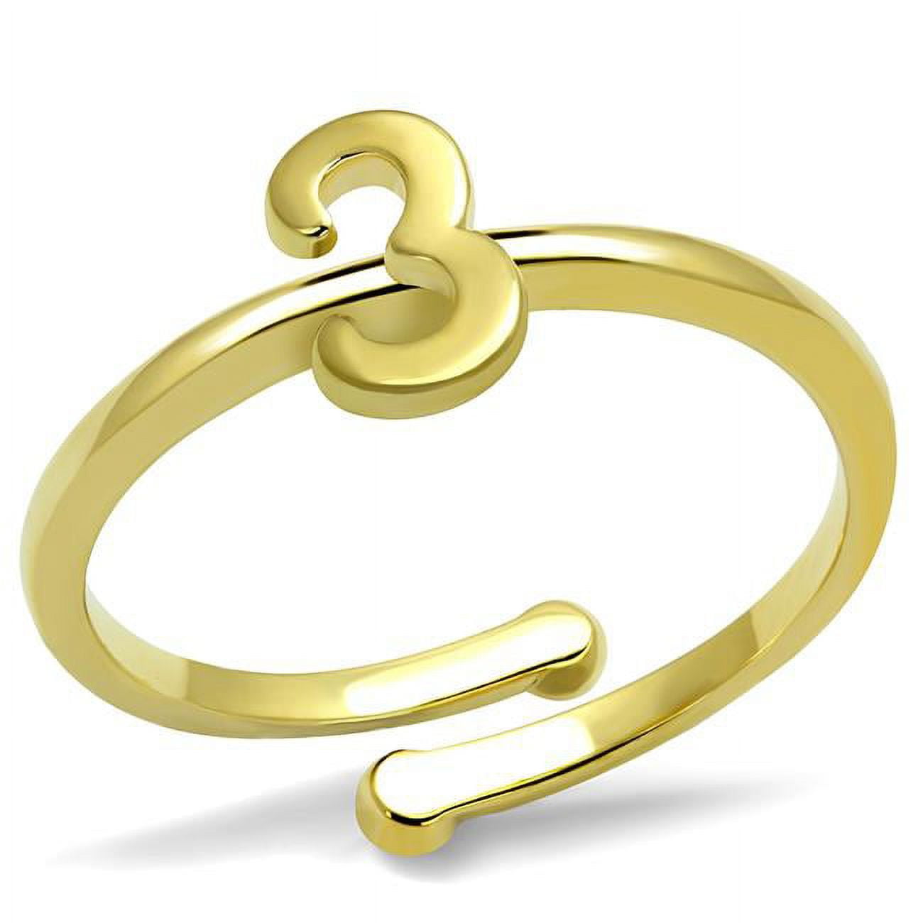 Women Flash Gold Brass Ring with No Stone in No Stone - Size 8