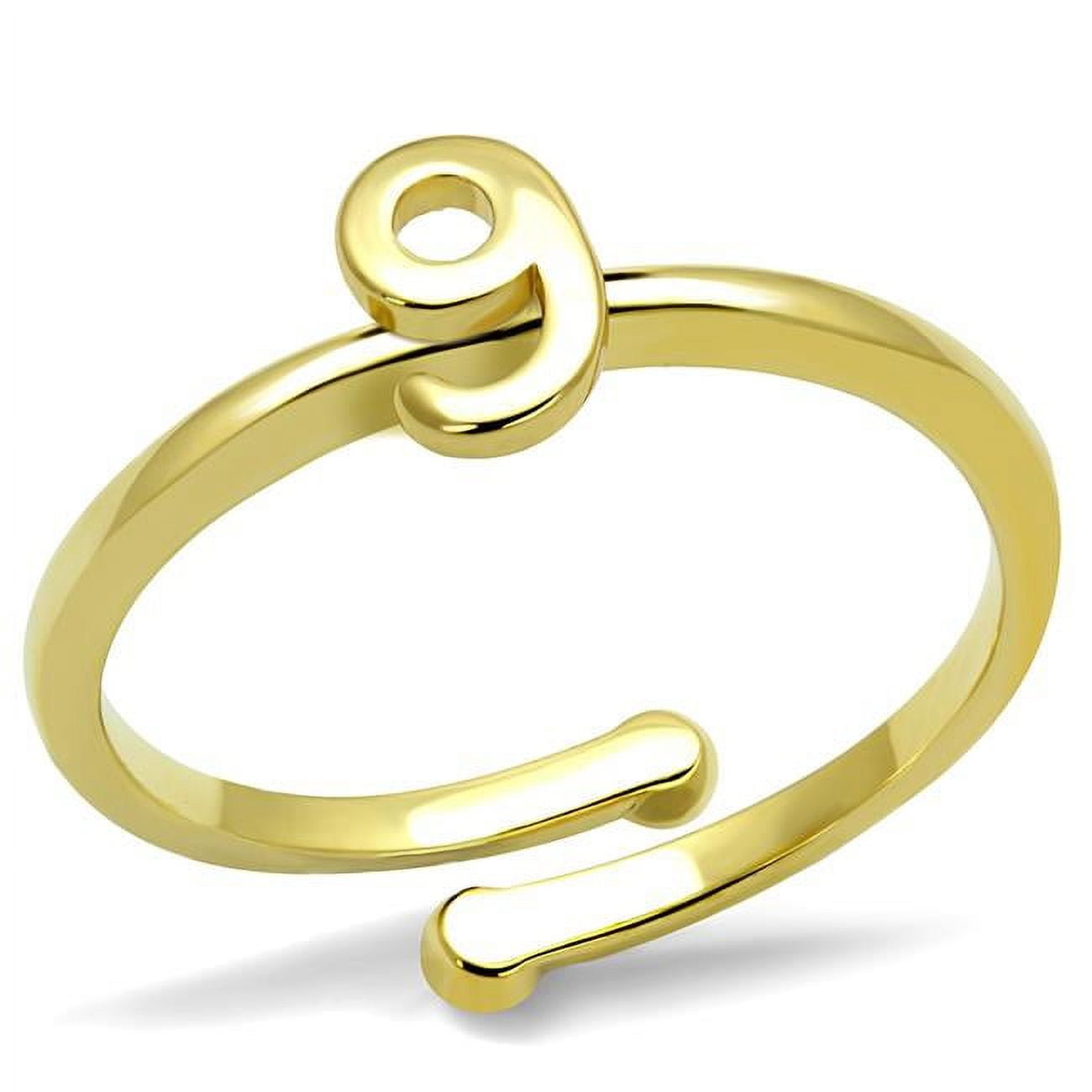 Women Flash Gold Brass Ring with No Stone in No Stone - Size 8
