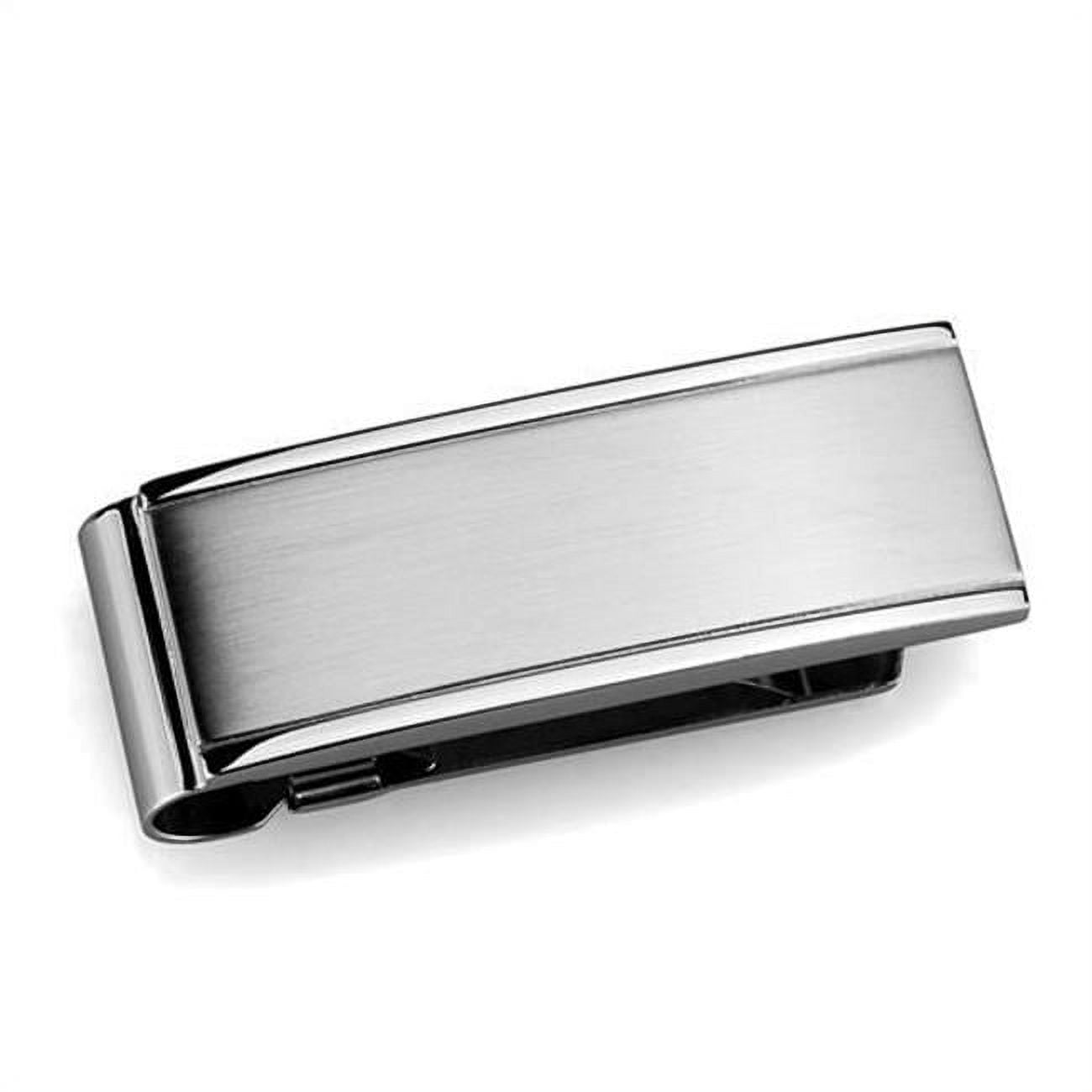 Picture of Alamode TK2070 Men High Polished Stainless Steel Money Clip with No Stone in No Stone