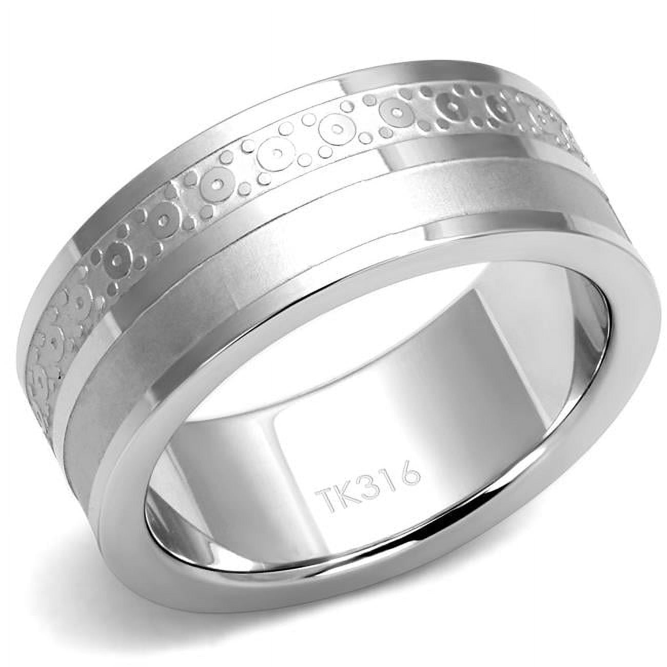 TK2944-11 Men High Polished Stainless Steel Ring with No Stone in No Stone - Size 11