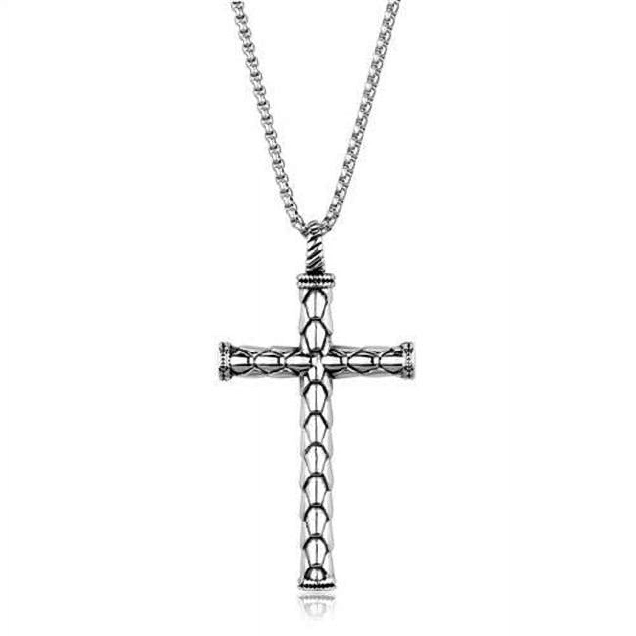 TK1993-20 Men High Polished Stainless Steel Necklace with No Stone in No Stone - 20 in.