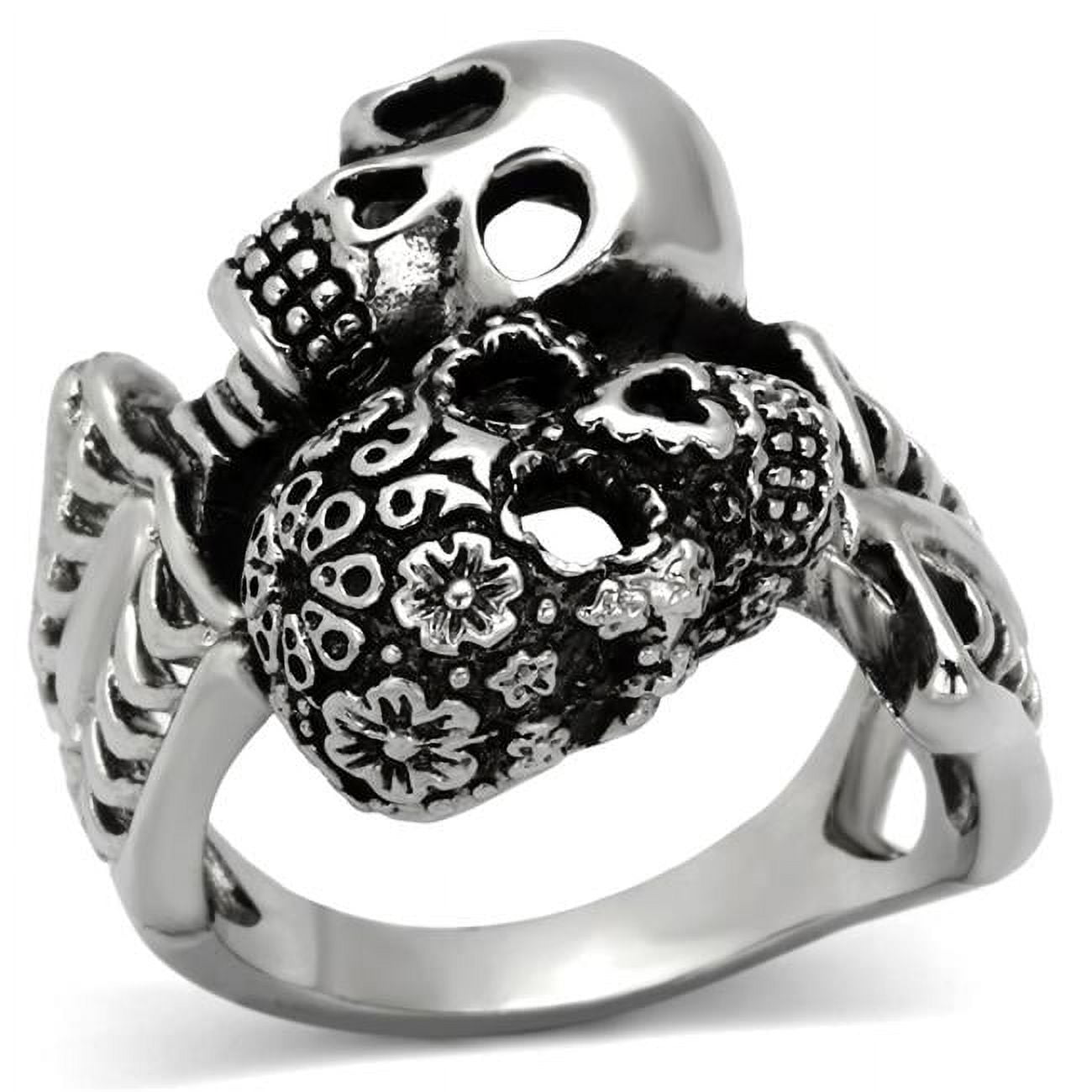 TK1039-11 Men High Polished Stainless Steel Ring with No Stone in No Stone - Size 11