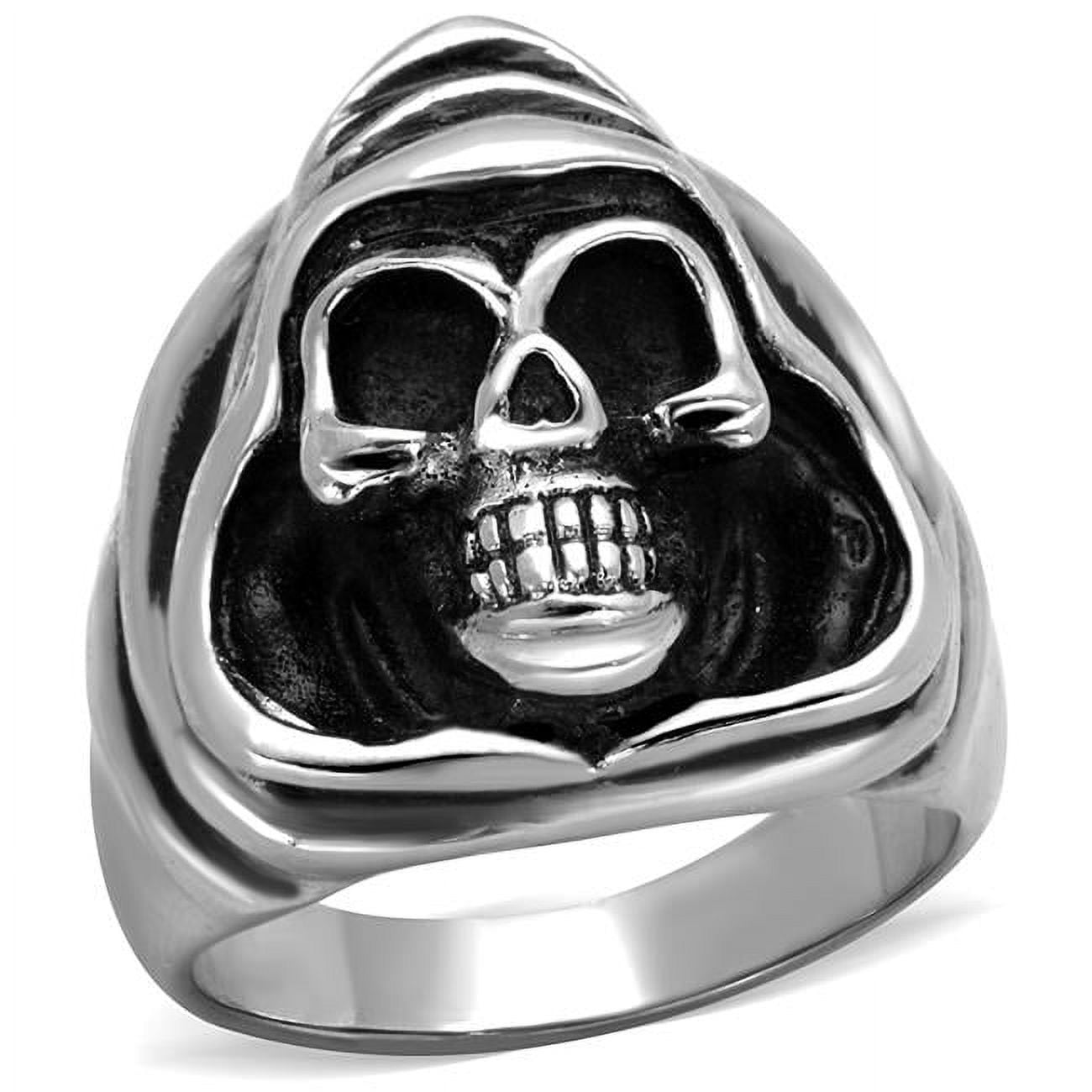 TK2063-10 Men High Polished Stainless Steel Ring with No Stone in No Stone - Size 10