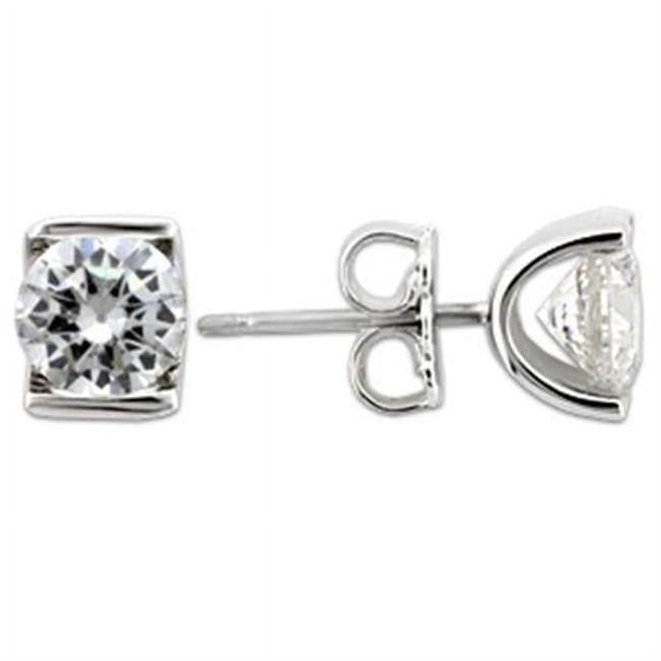 Picture of Alamode 0W178 Women Rhodium 925 Sterling Silver Earrings with AAA Grade CZ in Clear