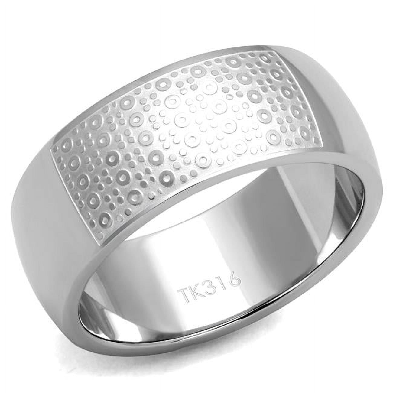 TK2945-10 Men High Polished Stainless Steel Ring with No Stone in No Stone - Size 10