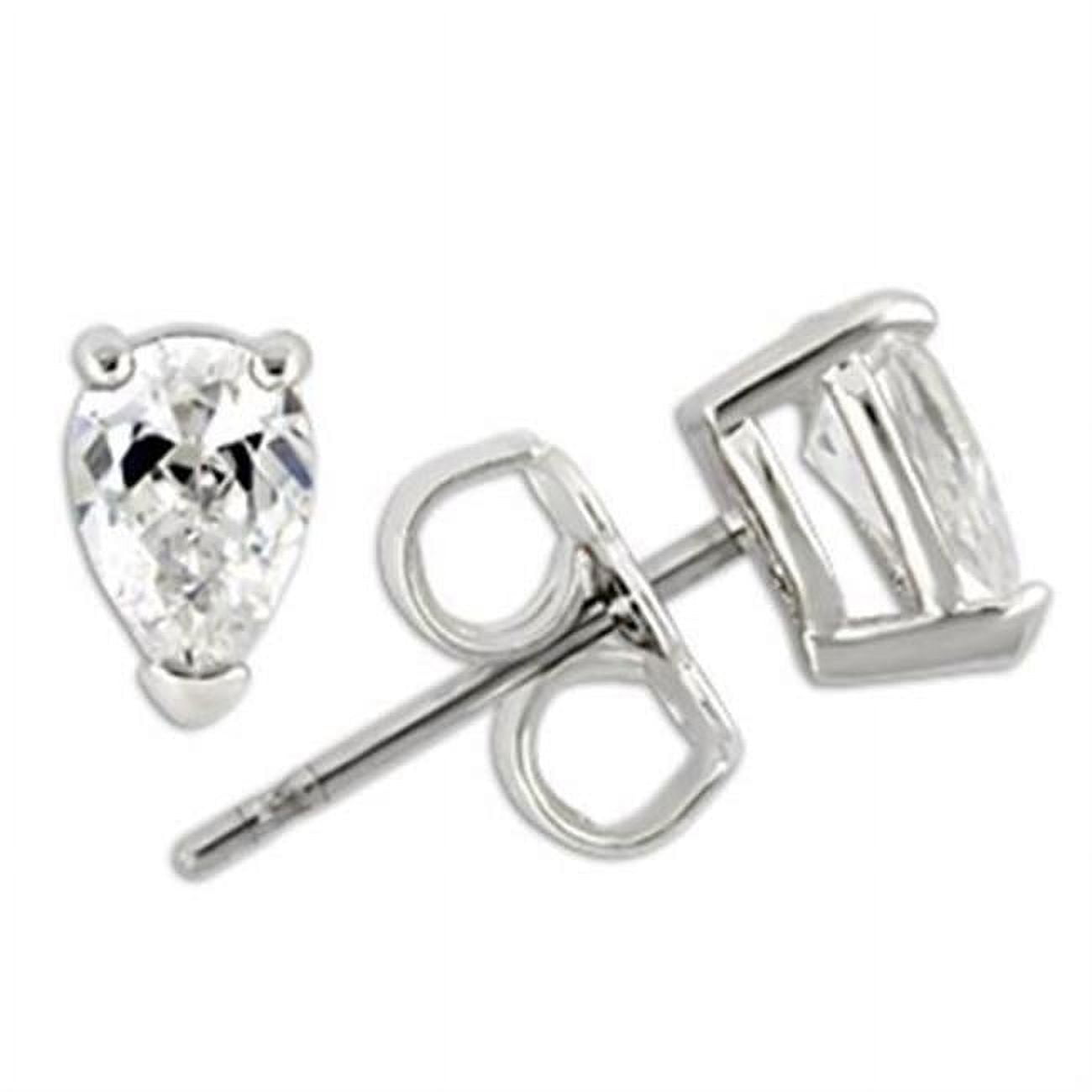 Picture of Alamode 0W163 Women Rhodium 925 Sterling Silver Earrings with AAA Grade CZ in Clear