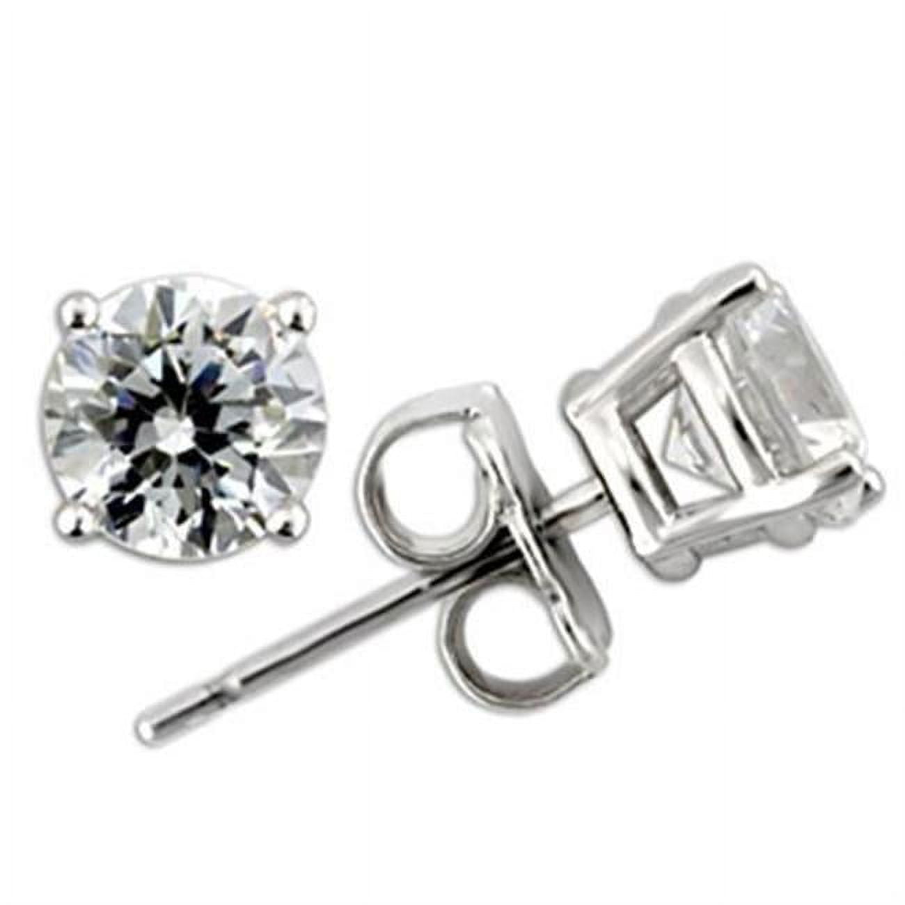 Picture of Alamode 0W172 Women Rhodium 925 Sterling Silver Earrings with AAA Grade CZ in Clear