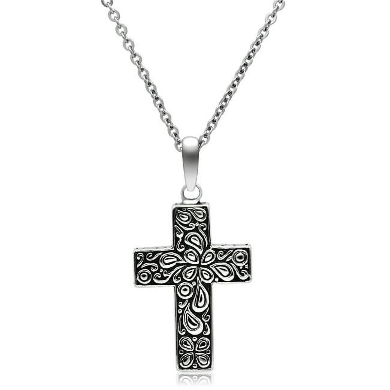 TK553-20 Men High Polished Stainless Steel Necklace with No Stone in No Stone - 20 in.