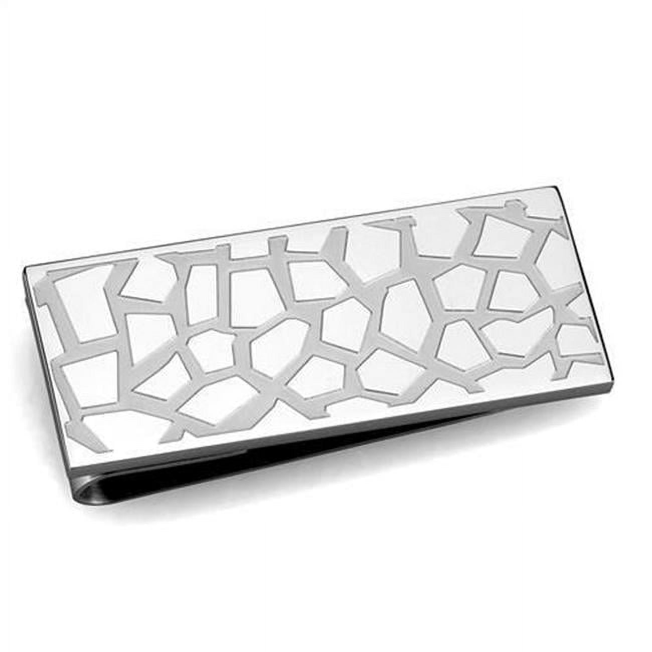 Picture of Alamode TK2092 Men High Polished Stainless Steel Money Clip with No Stone in No Stone