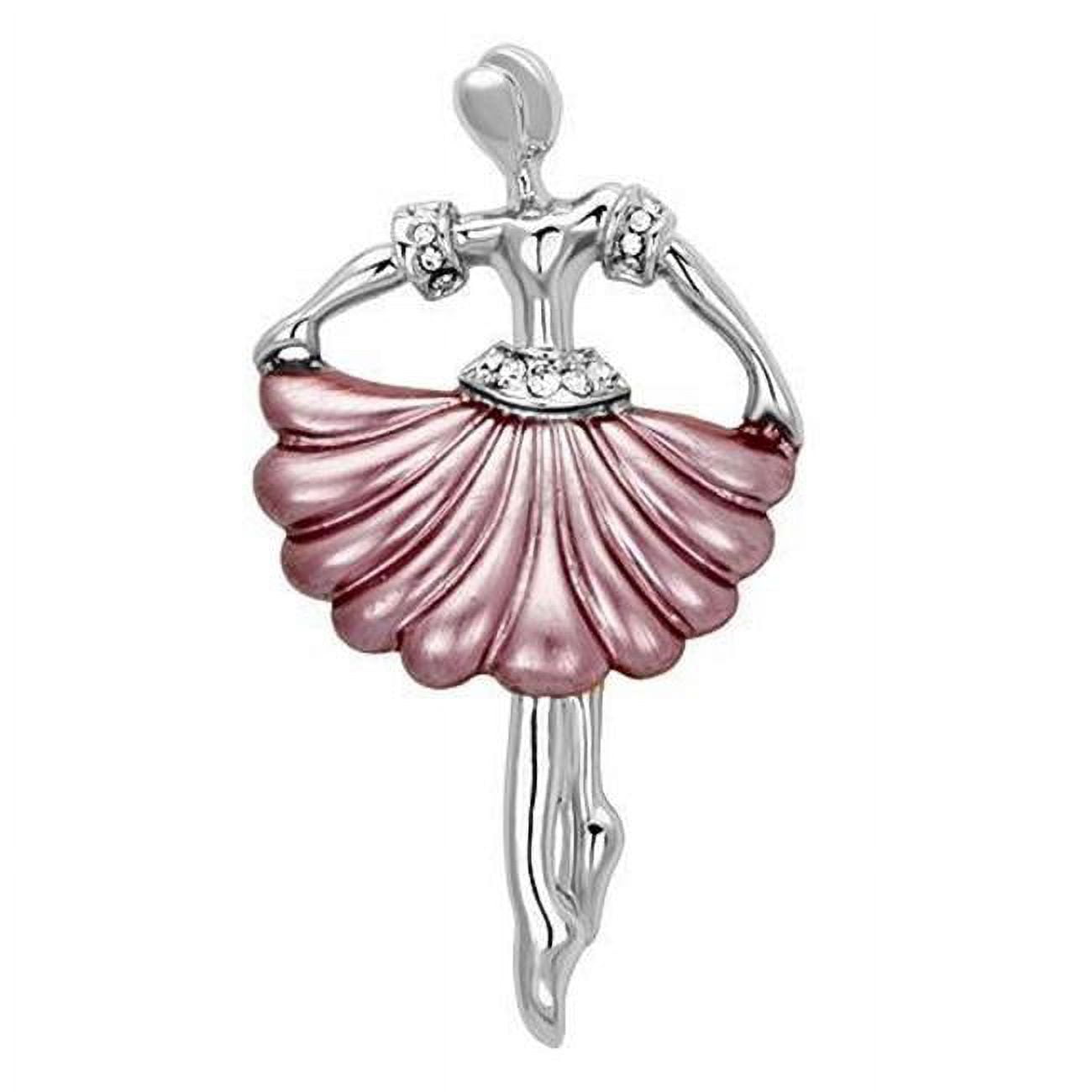Picture of Alamode LO2779 Women Imitation Rhodium White Metal Brooches with Top Grade Crystal in Clear