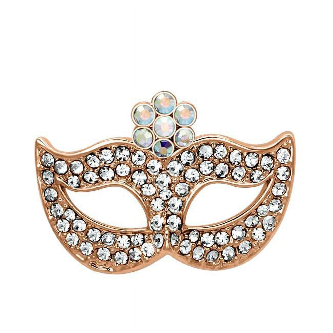Picture of Alamode LO2807 Women Imitation Rhodium White Metal Brooches with Top Grade Crystal in Aurora Borealis Rainbow Effect