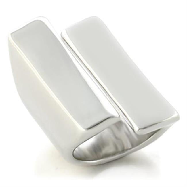 Women Rhodium Brass Ring with No Stone in No Stone - Size 9