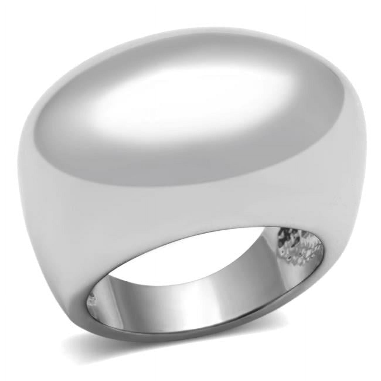 Women Rhodium Brass Ring with No Stone in No Stone - Size 7