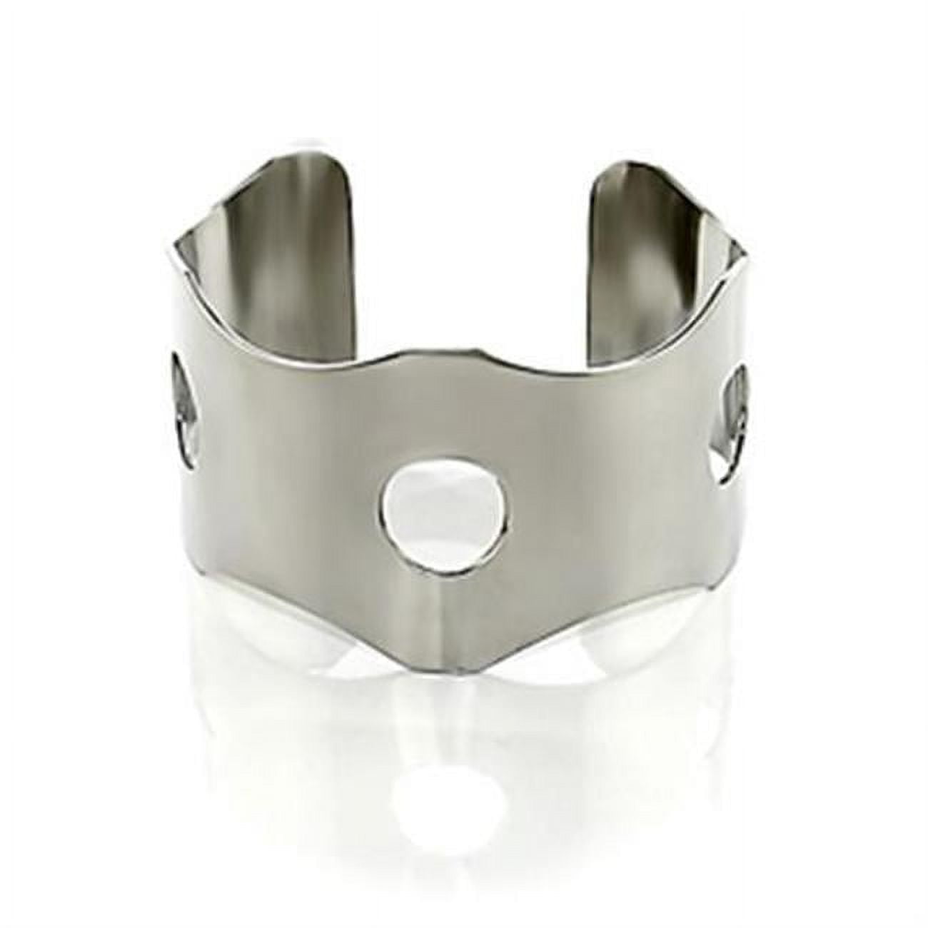 Women Stainless Steel Bangle with No Stone in No Stone - 8 in.