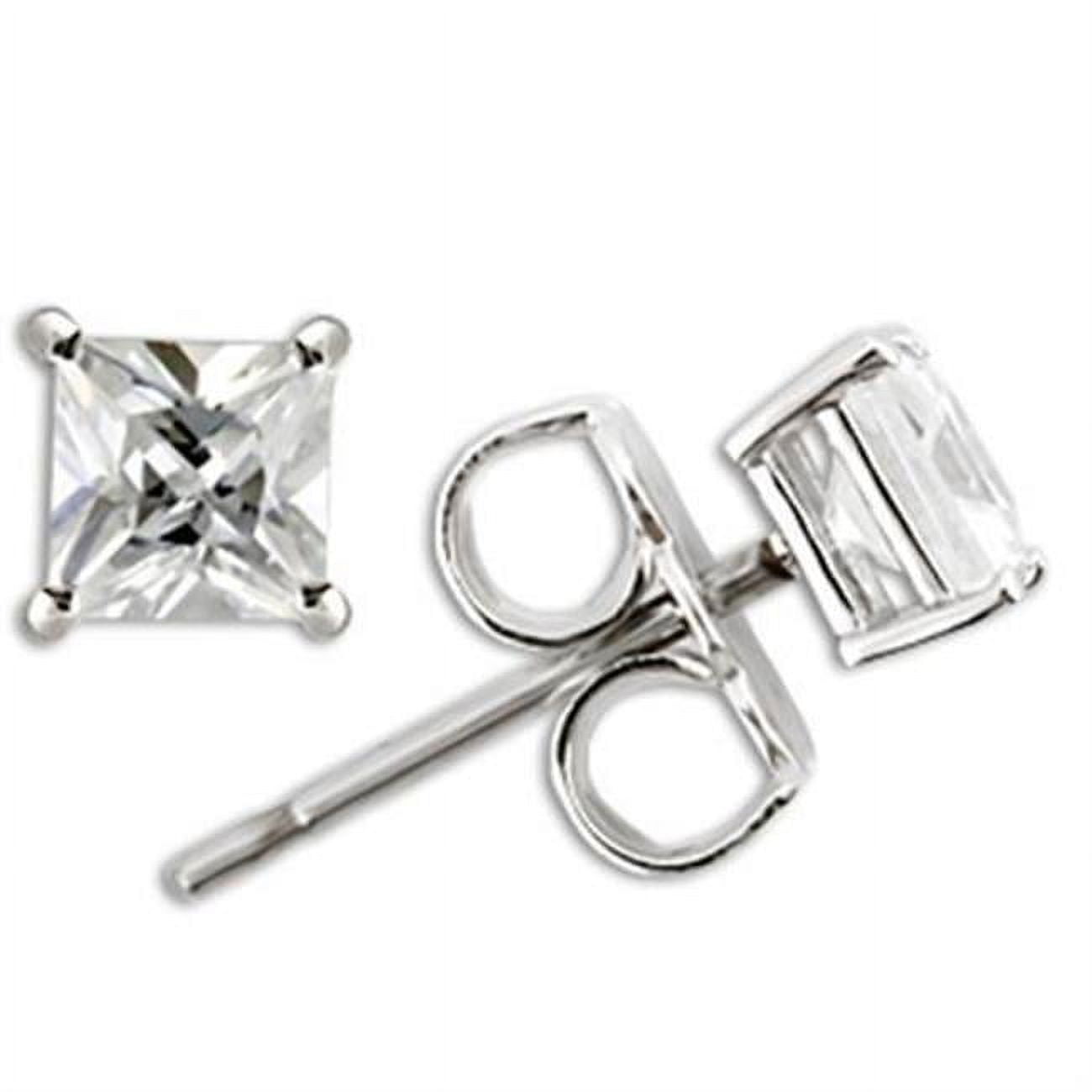 Picture of Alamode 0W158 Women Rhodium 925 Sterling Silver Earrings with AAA Grade CZ in Clear