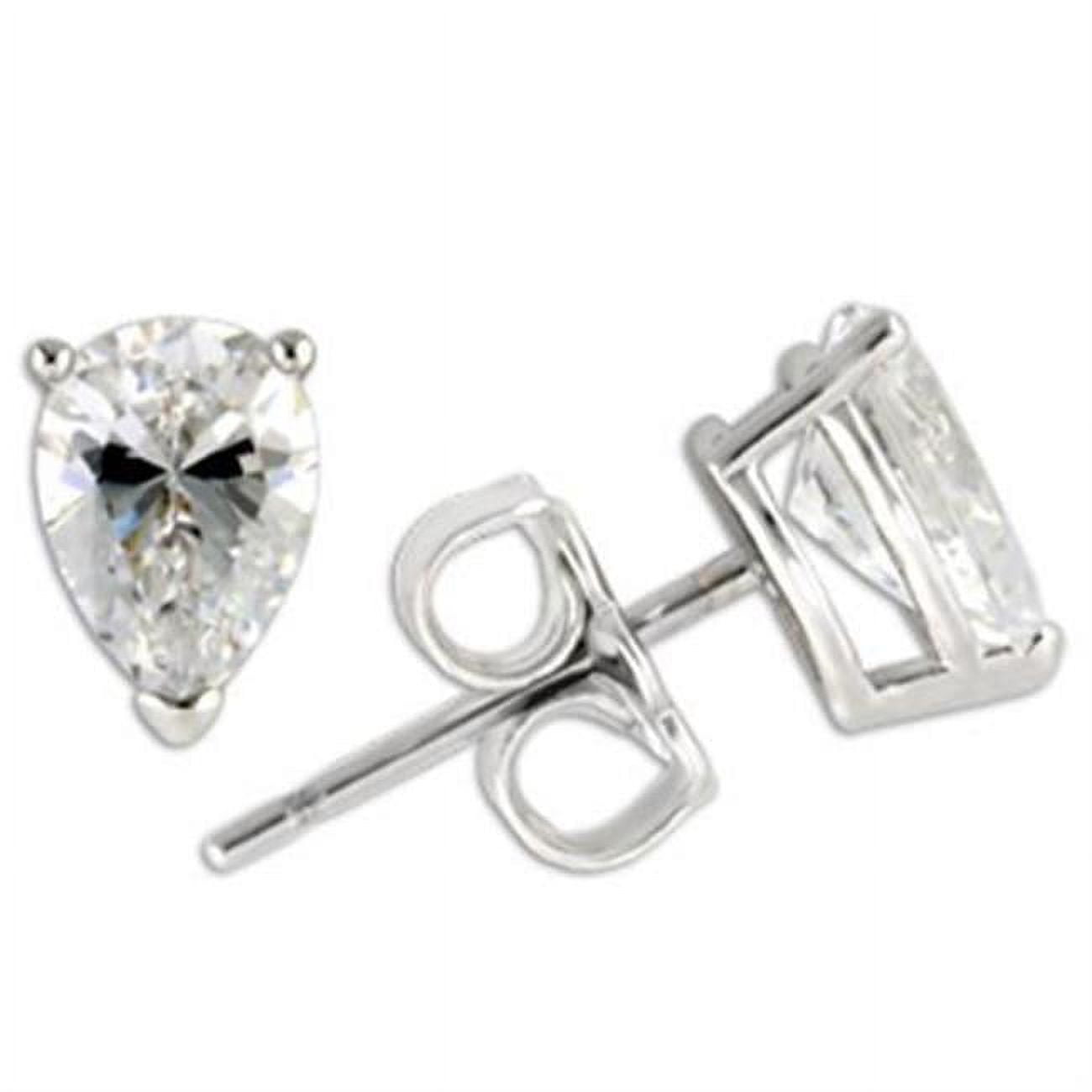 Picture of Alamode 0W164 Women Rhodium 925 Sterling Silver Earrings with AAA Grade CZ in Clear