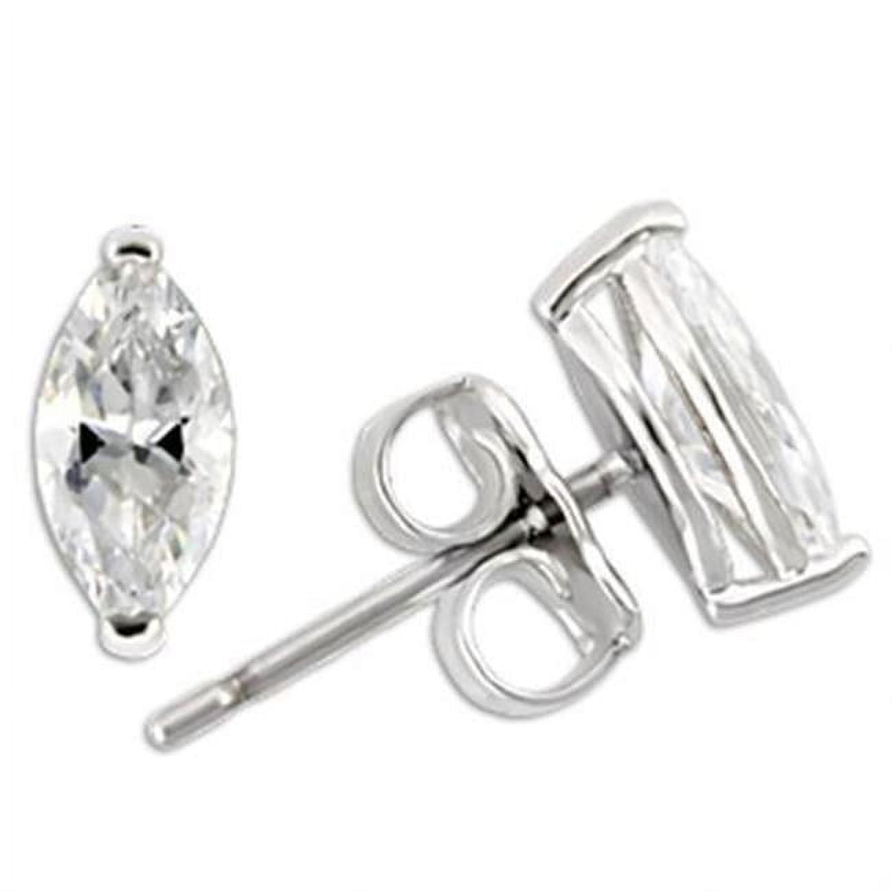 Picture of Alamode 0W167 Women Rhodium 925 Sterling Silver Earrings with AAA Grade CZ in Clear
