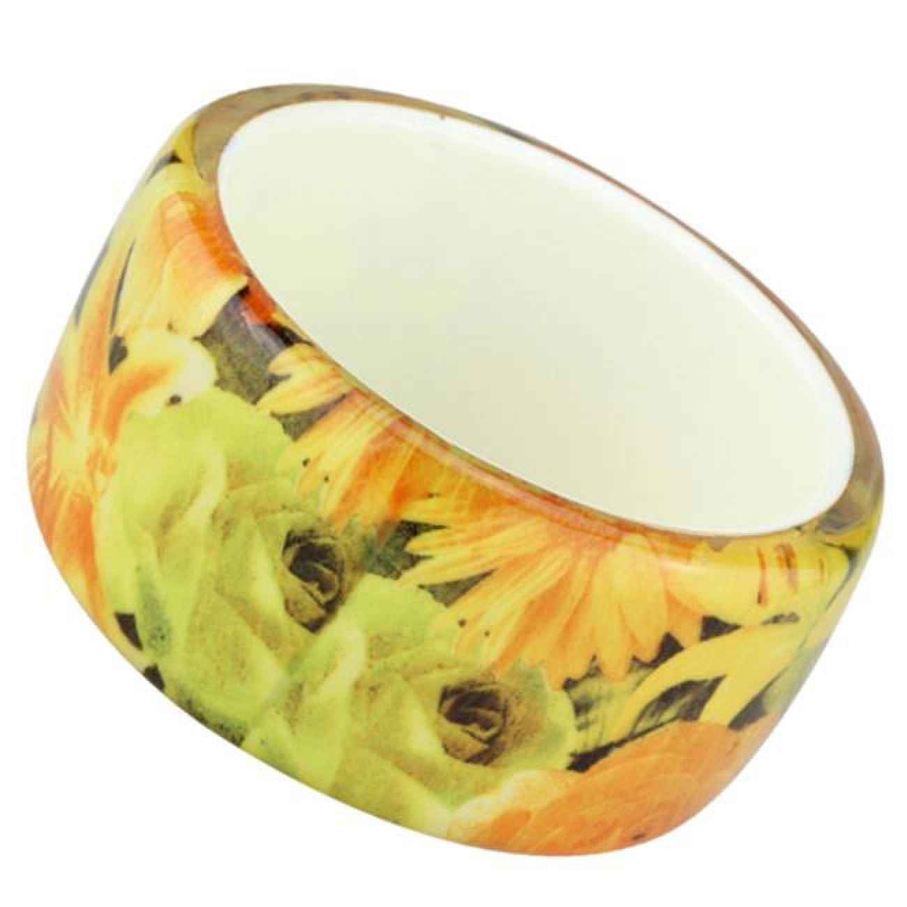 Women Resin Bangle with No Stone in Multi Color - 8 in.