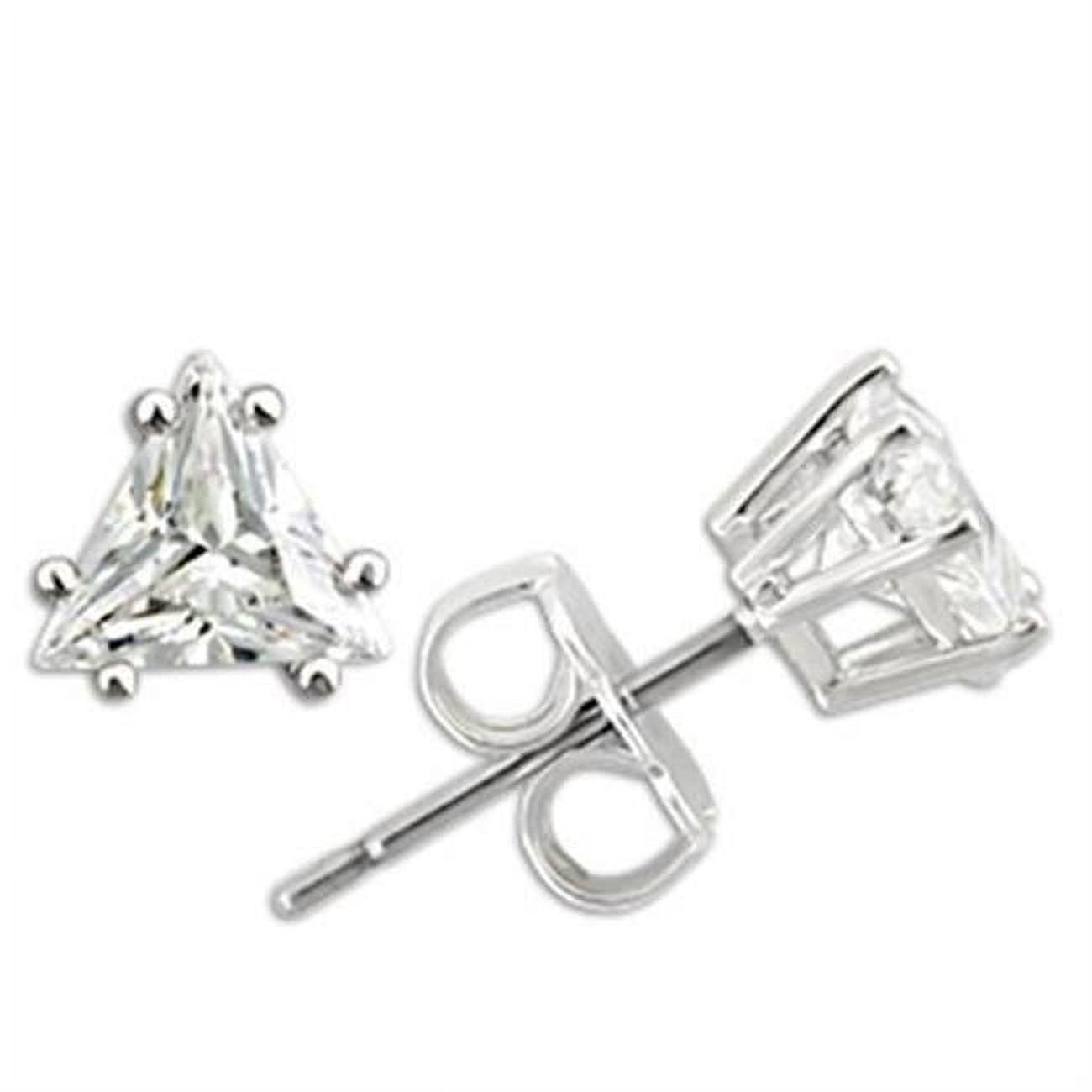 Picture of Alamode 0W156 Women Rhodium 925 Sterling Silver Earrings with AAA Grade CZ in Clear
