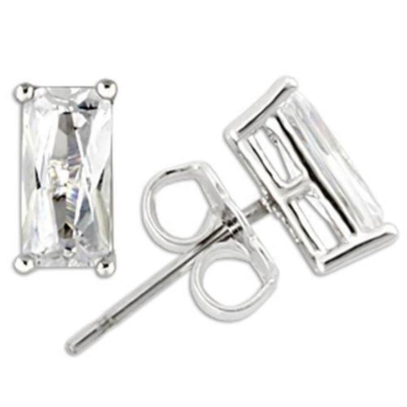 Picture of Alamode 0W162 Women Rhodium 925 Sterling Silver Earrings with AAA Grade CZ in Clear