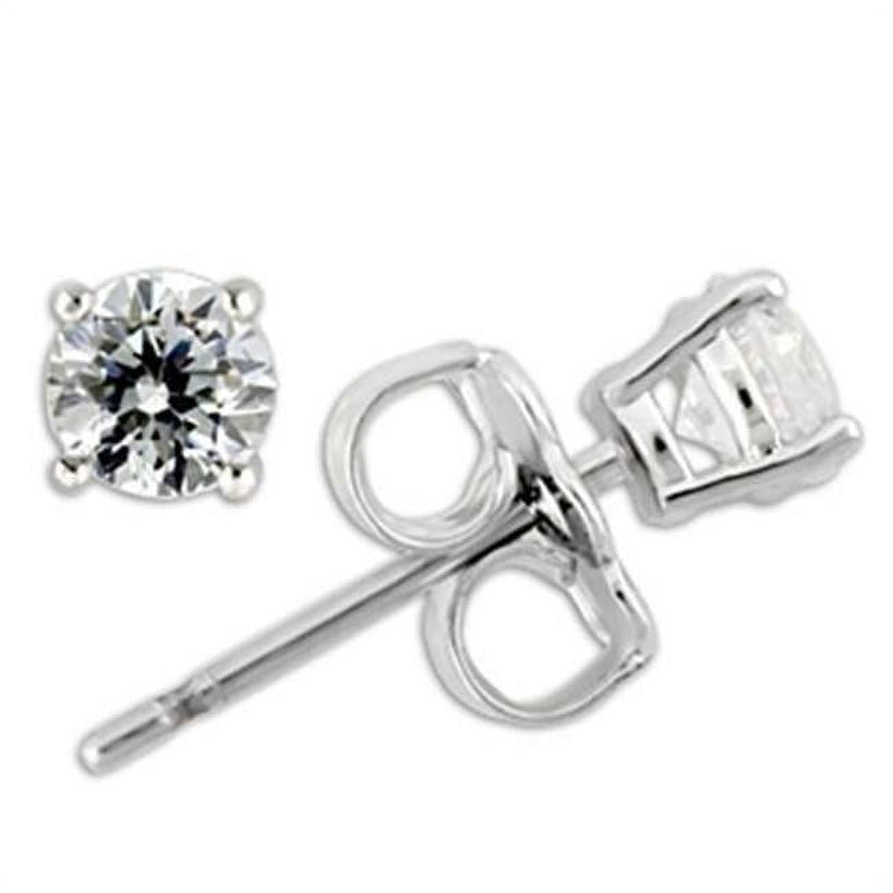 Picture of Alamode 0W170 Women Rhodium 925 Sterling Silver Earrings with AAA Grade CZ in Clear