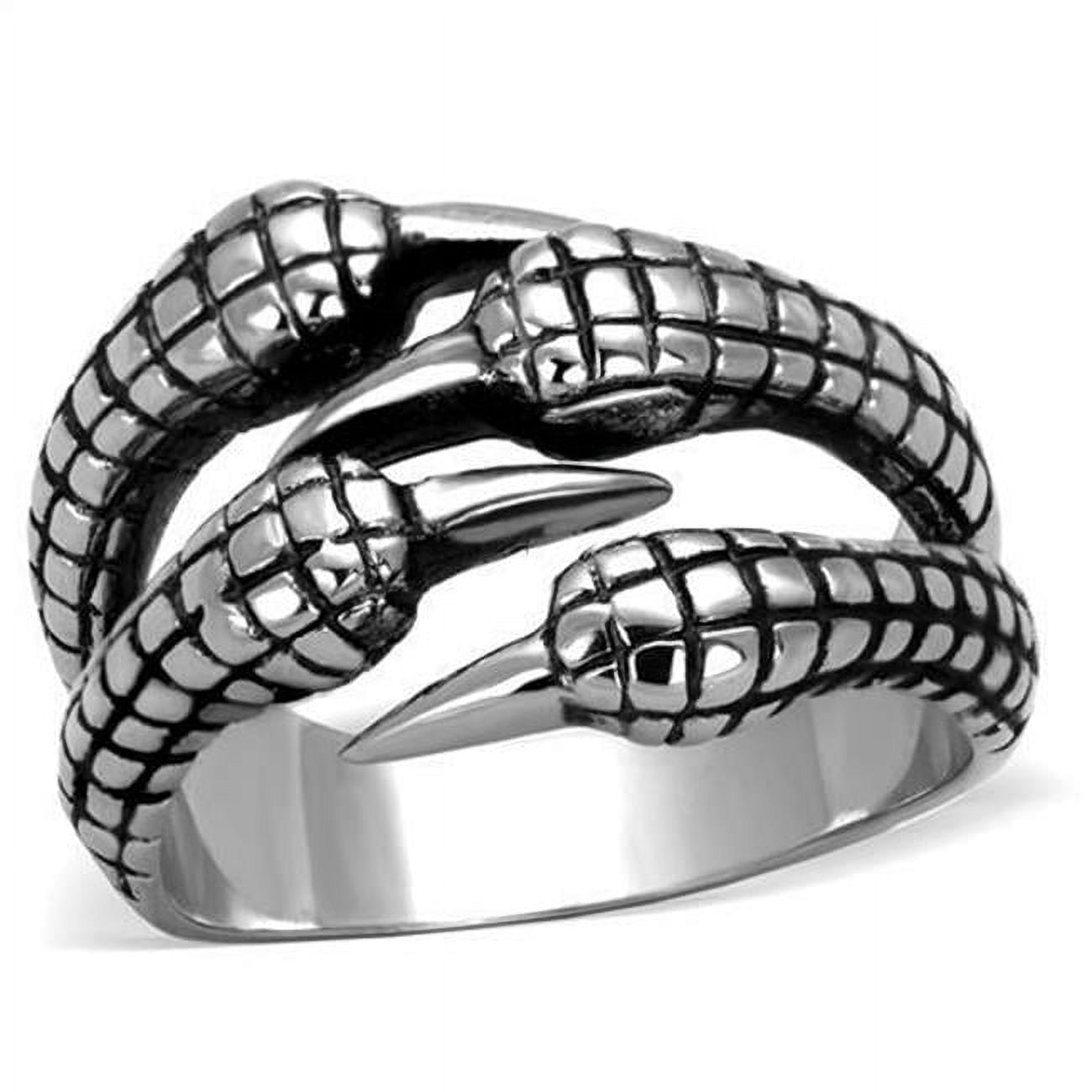 TK1881-11 Men High Polished Stainless Steel Ring with No Stone in No Stone - Size 11