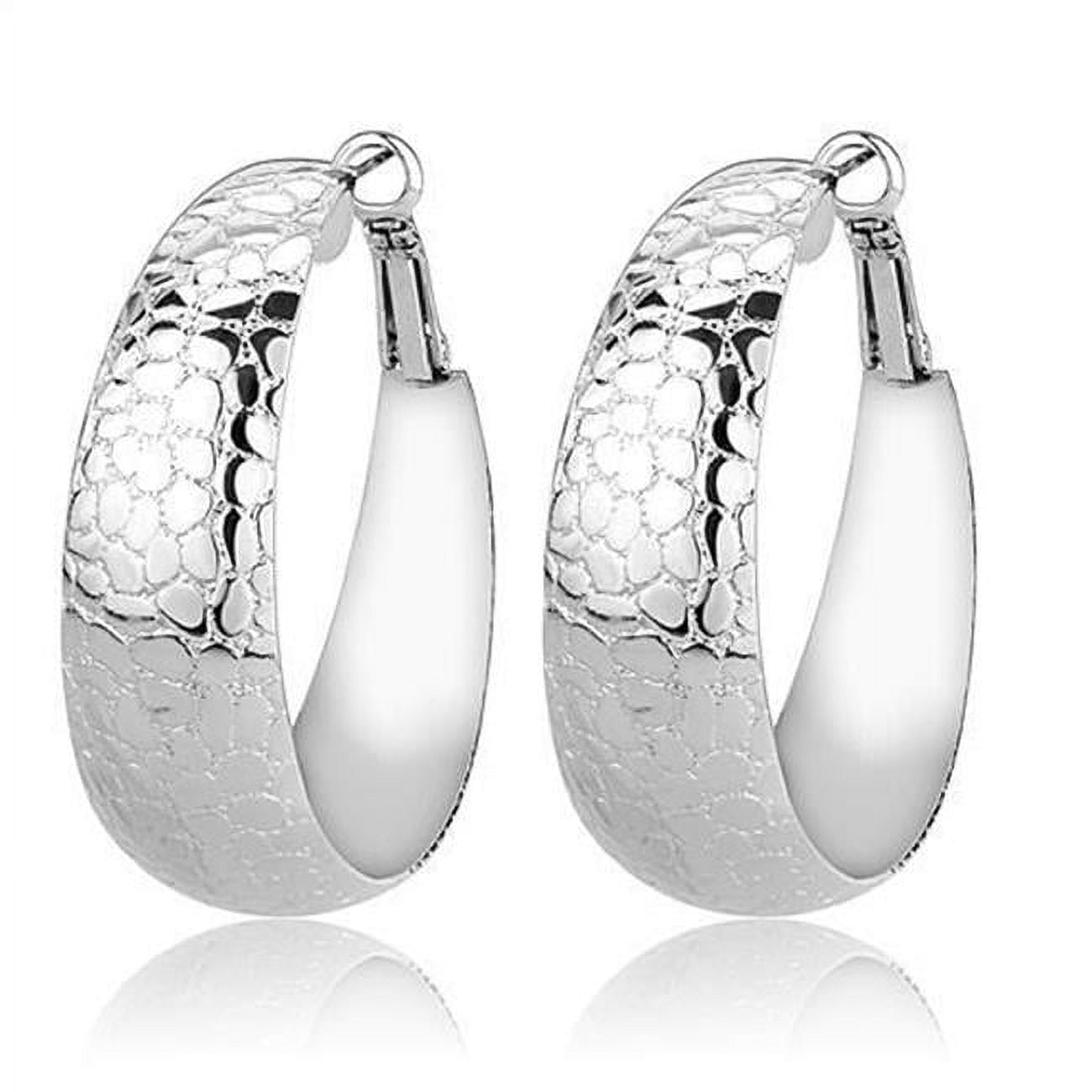 Picture of Alamode 3W1397 Women Rhodium Brass Earrings with No Stone in No Stone