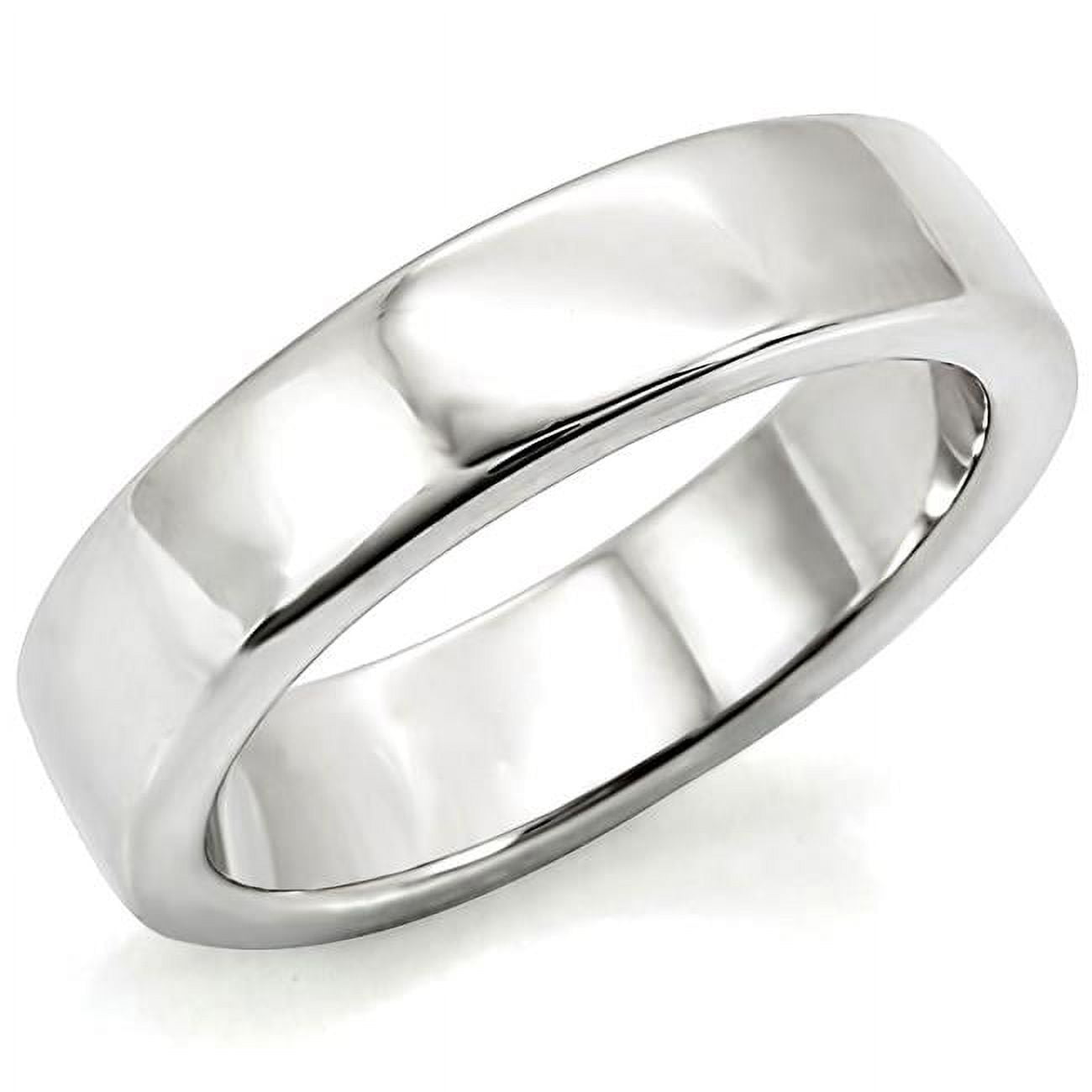 Women Rhodium Brass Ring with No Stone in No Stone - Size 6