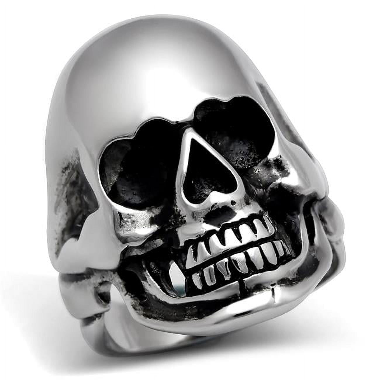 TK305-12 Men High Polished Stainless Steel Ring with No Stone in No Stone - Size 12